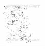 SYSTEME D'EVAPORATION CARBURANT pour Kawasaki NINJA ZX-7R