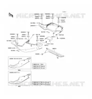 CACHE LAT&Eacute;RAL/GARDE CHAINE pour Kawasaki NINJA ZX-7R