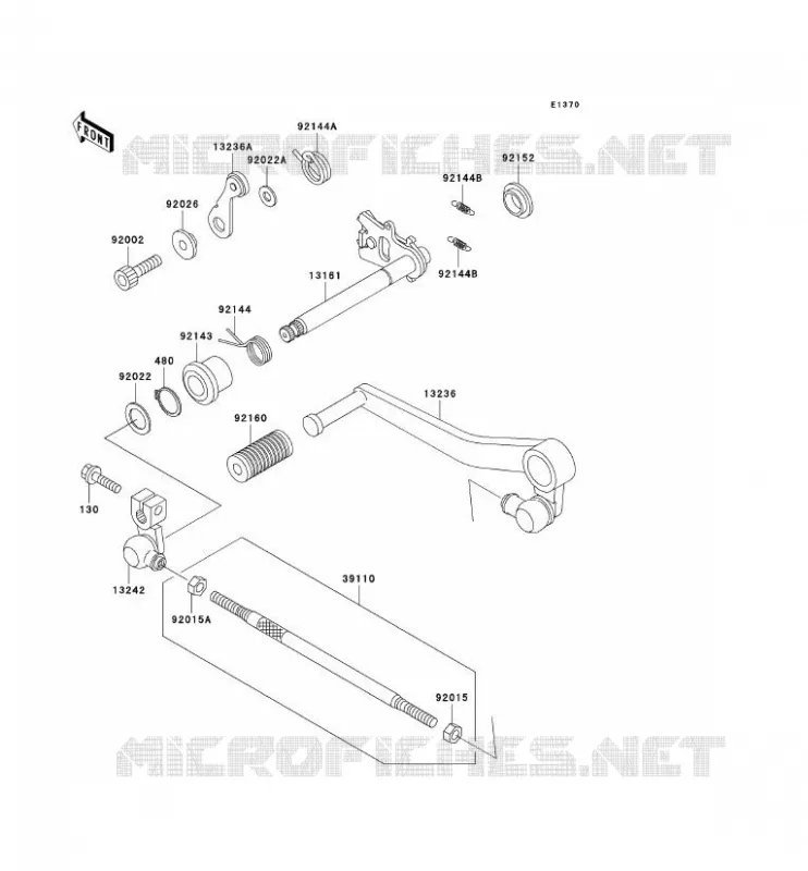 SELECTEUR Kawasaki MOTOS 750 2000 NINJA ZX-7R  ZX750-P5