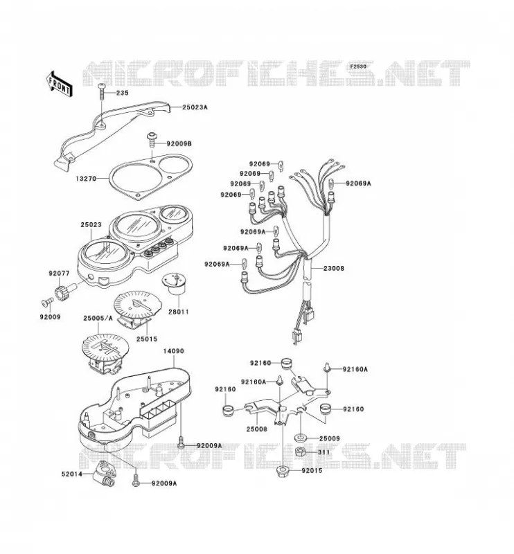 COMPTEURS Kawasaki MOTOS 750 2002 NINJA ZX-7R  ZX750-P7