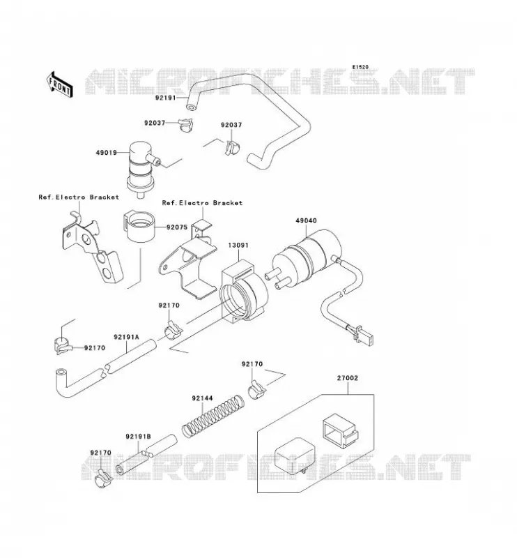POMPE A ESSENCE Kawasaki MOTOS 750 2002 NINJA ZX-7R  ZX750-P7