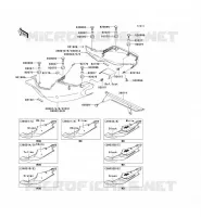 CACHE LAT&Eacute;RAL/GARDE CHAINE pour Kawasaki NINJA ZX-7R