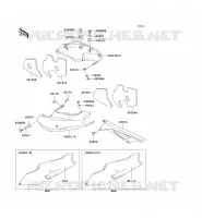 CACHE LAT&Eacute;RAL/GARDE CHAINE pour Kawasaki NINJA ZX-9R