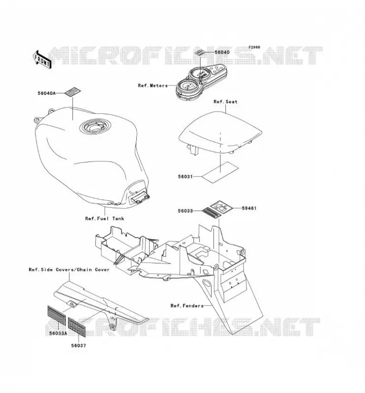 LABEL Kawasaki MOTOS 900 1999 NINJA ZX-9R  ZX900-C2