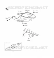 CACHE LAT&Eacute;RAL/GARDE CHAINE pour Kawasaki NINJA ZX-9R