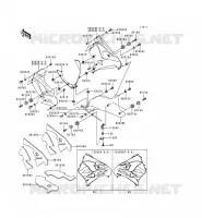 CARENAGE INFERIEUR pour Kawasaki NINJA ZX-9R
