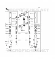 FOURCHE( JKAZX900CDA032420) pour Kawasaki NINJA ZX-9R