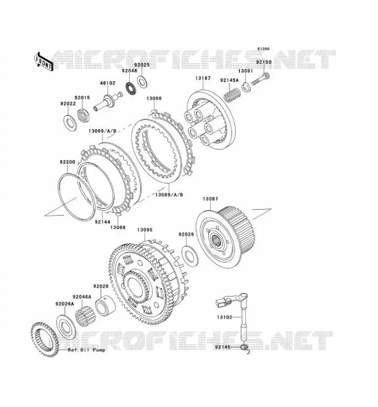 EMBRAYAGE Kawasaki MOTOS 900 2000 NINJA ZX-9R  ZX900-E1