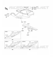 CACHE LAT&Eacute;RAL/GARDE CHAINE pour Kawasaki NINJA ZX-9R