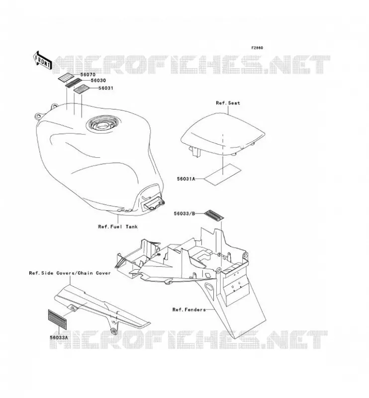 LABEL Kawasaki MOTOS 900 2000 NINJA ZX-9R  ZX900-E1P
