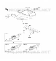 CACHE LAT&Eacute;RAL/GARDE CHAINE pour Kawasaki NINJA ZX-9R