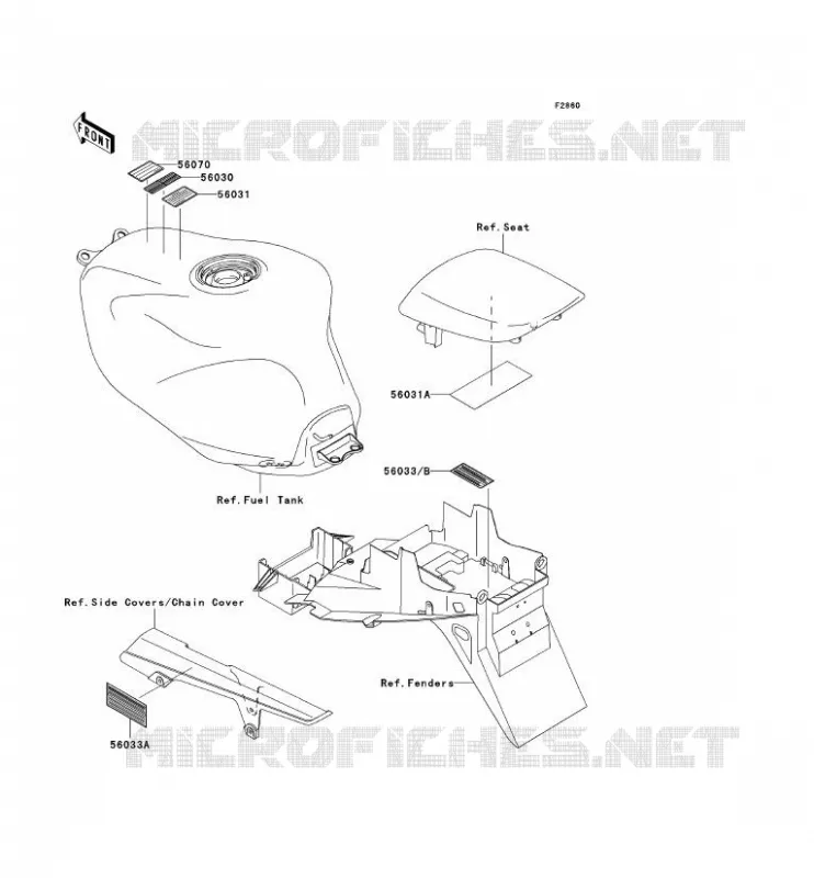 LABEL Kawasaki MOTOS 900 2001 NINJA ZX-9R  ZX900-E2P