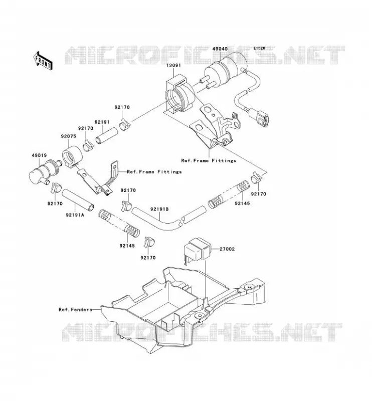 POMPE A ESSENCE Kawasaki MOTOS 900 2002 NINJA ZX-9R  ZX900-F1