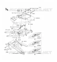 CACHE LAT&Eacute;RAL/GARDE CHAINE pour Kawasaki NINJA ZX-9R