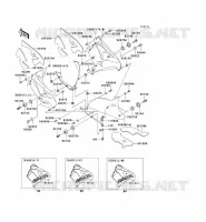 CARENAGE INFERIEUR pour Kawasaki NINJA ZX-9R