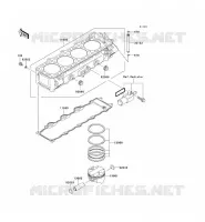 CYLINDRE/PISTON pour Kawasaki NINJA ZX-9R