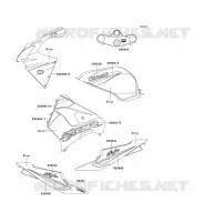 STICKER(BLEU) pour Kawasaki NINJA ZX-9R