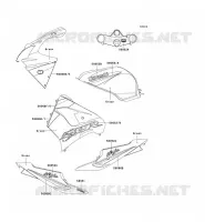 STICKER(GREEN) pour Kawasaki NINJA ZX-9R