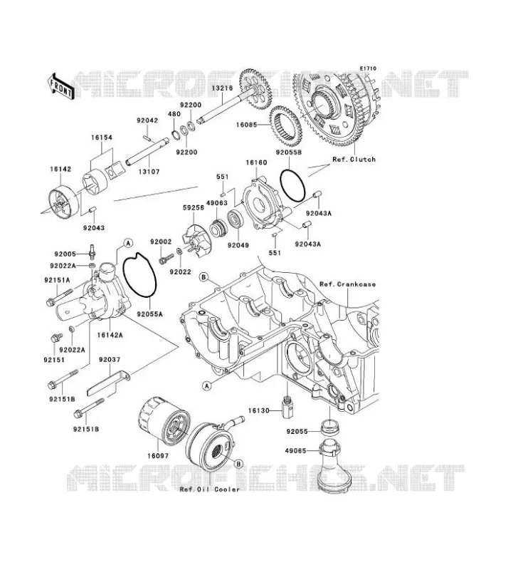POMPE A HUILE Kawasaki MOTOS 900 2003 NINJA ZX-9R  ZX900-F2H