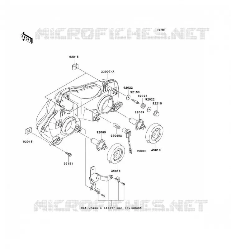 OPTIQUE(S) Kawasaki MOTOS 900 2003 NINJA ZX-9R  ZX900-F2P