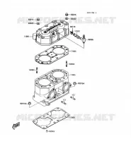 CULASSE/CYLINDRE pour Kawasaki JET MATE