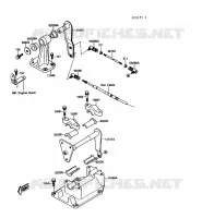 TRINGLE(STEERING) pour Kawasaki JET MATE