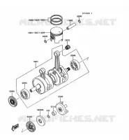 VILEBREQUIN/PISTON pour Kawasaki JET MATE