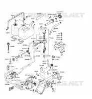RESERVOIR CARBURANT(2/2) pour Kawasaki JET MATE
