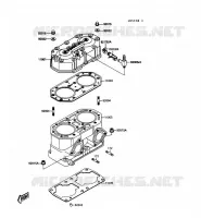CULASSE/CYLINDRE pour Kawasaki JET MATE