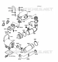 &Eacute;CHAPPEMENT pour Kawasaki JET MATE