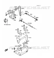 TRINGLE(STEERING) pour Kawasaki JET MATE