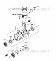 VILEBREQUIN/PISTON pour Kawasaki JET MATE