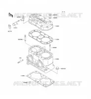 CULASSE/CYLINDRE pour Kawasaki JET SKI X-2