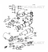 &Eacute;CHAPPEMENT pour Kawasaki JET SKI X-2