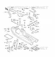 COQUE pour Kawasaki JET SKI X-2