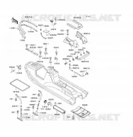 COQUE pour Kawasaki JET SKI X-2