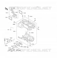 CARTER MOTEUR(S) pour Kawasaki JET SKI X-2