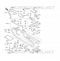 COQUE pour Kawasaki JET SKI X-2