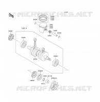 VILEBREQUIN/PISTON pour Kawasaki JET SKI X-2