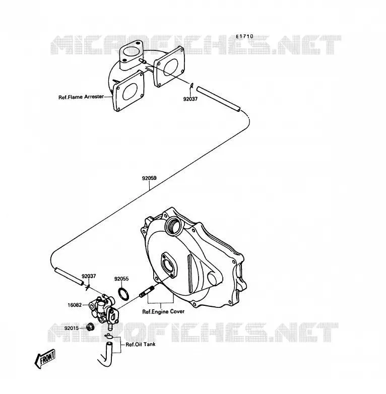 POMPE A HUILE Kawasaki JET SKI 650 1990 JET SKI TS  JF650-B2