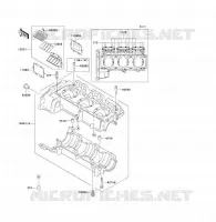 CARTER MOTEUR(S) pour Kawasaki JET SKI 1100 ZXI