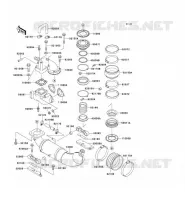 &Eacute;CHAPPEMENT pour Kawasaki JET SKI SUPER SPORT XI