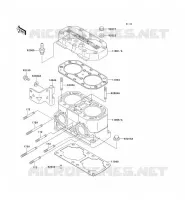 CULASSE/CYLINDRE pour Kawasaki JET SKI 750 ZXI