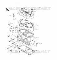 CULASSE/CYLINDRE pour Kawasaki JET SKI 750 ZXI