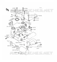 &Eacute;CHAPPEMENT pour Kawasaki JET SKI 750 ZXI