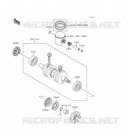 VILEBREQUIN/PISTON pour Kawasaki JET SKI 750 ZXI