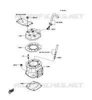 CULASSE/CYLINDRE pour Kawasaki JET SKI 300