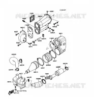 &Eacute;CHAPPEMENT pour Kawasaki JET SKI 300