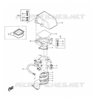 SUPPORT CARBURATEUR/PARE FLAMME pour Kawasaki JET SKI 440