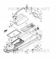 COQUE /CAPOT MOTEUR pour Kawasaki JET SKI 550